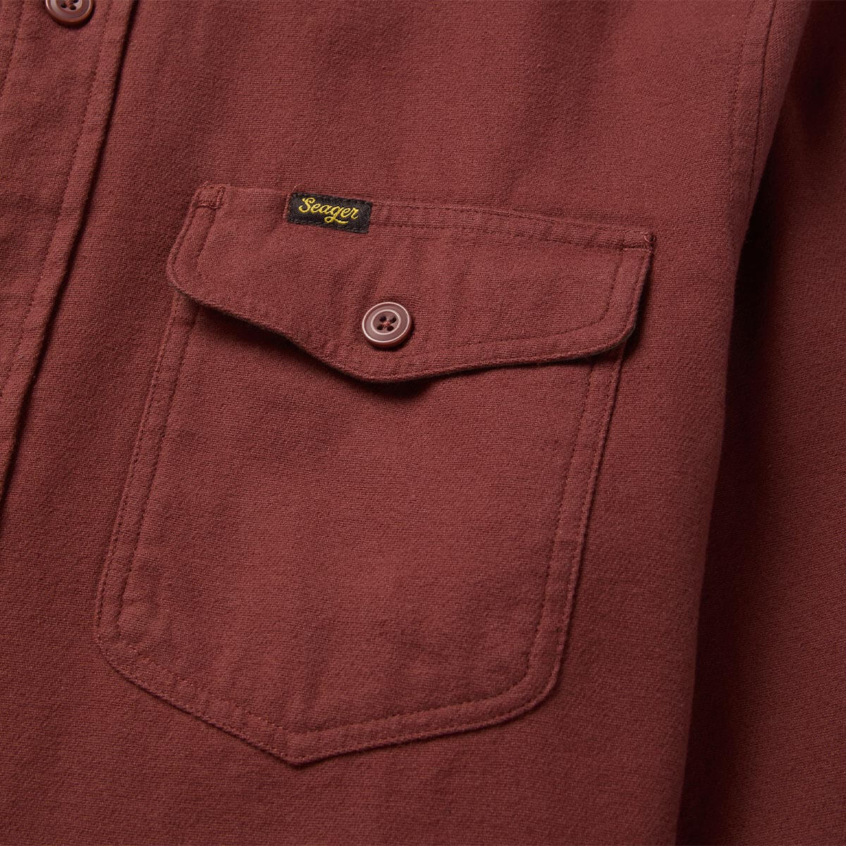 Calico Flannel Red Rock Solid - Image 7