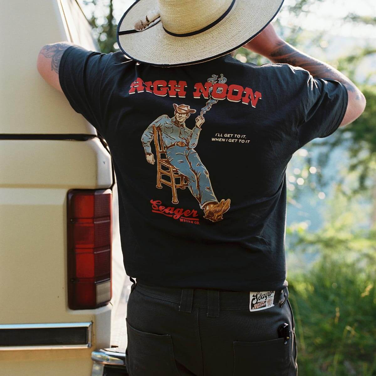 High Noon Tee Vintage Black - Image 5
