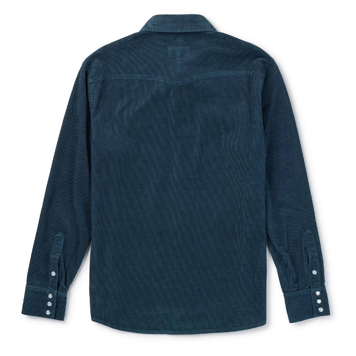 Reagan Pearl Snap Corduroy Stormy Blue - Image 3